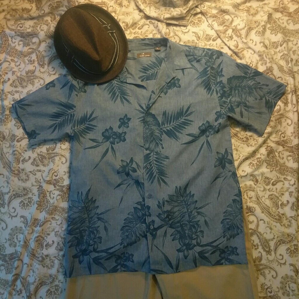Cafe Luna Blue Button up Shirt